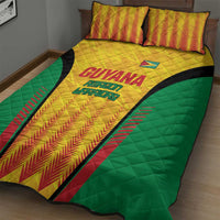 Custom Amazon Warriors Guyana Cricket Quilt Bed Set Ready For Glory Yellow Version - Wonder Print Shop
