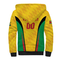 Custom Amazon Warriors Guyana Cricket Sherpa Hoodie Ready For Glory Yellow Version - Wonder Print Shop