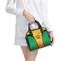 Custom Amazon Warriors Guyana Cricket Shoulder Handbag Ready For Glory Yellow Version - Wonder Print Shop