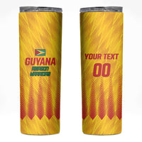 Custom Amazon Warriors Guyana Cricket Skinny Tumbler Ready For Glory Yellow Version - Wonder Print Shop