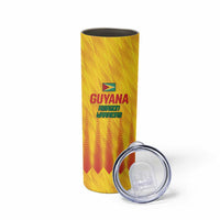 Custom Amazon Warriors Guyana Cricket Skinny Tumbler Ready For Glory Yellow Version - Wonder Print Shop