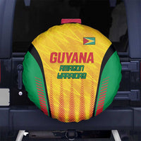 Custom Amazon Warriors Guyana Cricket Spare Tire Cover Ready For Glory Yellow Version - Wonder Print Shop