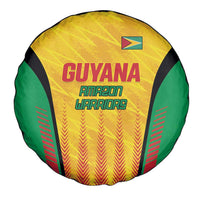 Custom Amazon Warriors Guyana Cricket Spare Tire Cover Ready For Glory Yellow Version - Wonder Print Shop