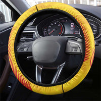 Amazon Warriors Guyana Cricket Steering Wheel Cover Ready For Glory Yellow Version - Wonder Print Shop
