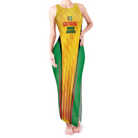 Custom Amazon Warriors Guyana Cricket Tank Maxi Dress Ready For Glory Yellow Version - Wonder Print Shop