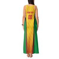 Custom Amazon Warriors Guyana Cricket Tank Maxi Dress Ready For Glory Yellow Version - Wonder Print Shop