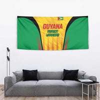 Custom Amazon Warriors Guyana Cricket Tapestry Ready For Glory Yellow Version - Wonder Print Shop