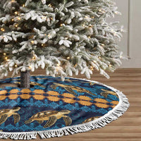Hawaii Turtles Starfish Unique Pattern Tree Skirt - Wonder Print Shop