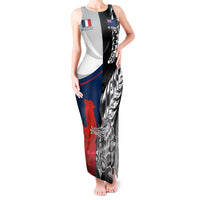 Custom New Zealand And France Rugby Tank Maxi Dress XV de France Kiwi Silver Fern 2023 World Cup - Wonder Print Shop