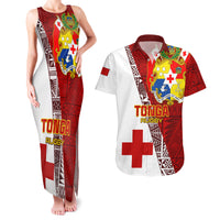 Tonga Rugby Couples Matching Tank Maxi Dress and Hawaiian Shirt Tongan Go 2023 World Cup - Wonder Print Shop