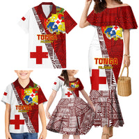Tonga Rugby Family Matching Mermaid Dress and Hawaiian Shirt Tongan Go 2023 World Cup - Wonder Print Shop