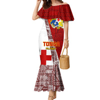 Tonga Rugby Family Matching Mermaid Dress and Hawaiian Shirt Tongan Go 2023 World Cup - Wonder Print Shop