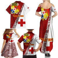 Tonga Rugby Family Matching Summer Maxi Dress and Hawaiian Shirt Tongan Go 2023 World Cup - Wonder Print Shop