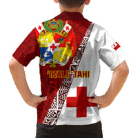 Tonga Rugby Family Matching Tank Maxi Dress and Hawaiian Shirt Tongan Go 2023 World Cup - Wonder Print Shop
