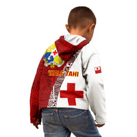 Tonga Rugby Kid Hoodie Tongan Go 2023 World Cup - Wonder Print Shop