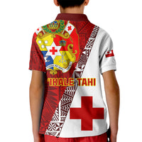 Tonga Rugby Kid Polo Shirt Tongan Go 2023 World Cup - Wonder Print Shop