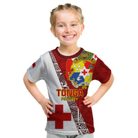 Tonga Rugby Kid T Shirt Tongan Go 2023 World Cup - Wonder Print Shop