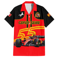Personalised Carlos Sainz 55 Family Matching Puletasi Dress and Hawaiian Shirt 2023 Singapore GP - Wonder Print Shop