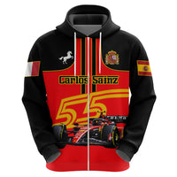 Personalised Carlos Sainz 55 Hoodie 2023 Singapore GP - Wonder Print Shop