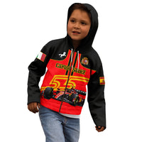 Personalised Carlos Sainz 55 Kid Hoodie 2023 Singapore GP - Wonder Print Shop