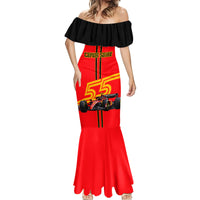 Personalised Carlos Sainz 55 Mermaid Dress 2023 Singapore GP - Wonder Print Shop