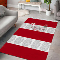 Custom England Rugby Area Rug The Red Rose Champion World Cup 2023 - Wonder Print Shop
