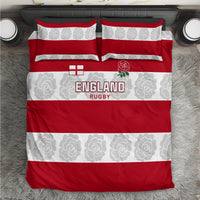 Custom England Rugby Bedding Set The Red Rose Champion World Cup 2023 - Wonder Print Shop