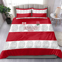 Custom England Rugby Bedding Set The Red Rose Champion World Cup 2023 - Wonder Print Shop