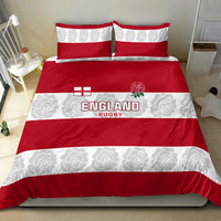 Custom England Rugby Bedding Set The Red Rose Champion World Cup 2023 - Wonder Print Shop
