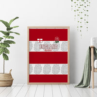 Custom England Rugby Canvas Wall Art The Red Rose Champion World Cup 2023 - Wonder Print Shop