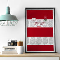 Custom England Rugby Canvas Wall Art The Red Rose Champion World Cup 2023 - Wonder Print Shop