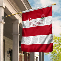Custom England Rugby Garden Flag The Red Rose Champion World Cup 2023 - Wonder Print Shop