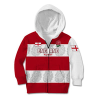 Custom England Rugby Kid Hoodie The Red Rose Champion World Cup 2023 - Wonder Print Shop