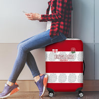 Custom England Rugby Luggage Cover The Red Rose Champion World Cup 2023 - Wonder Print Shop