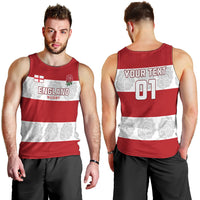 Custom England Rugby Men Tank Top The Red Rose Champion World Cup 2023 - Wonder Print Shop