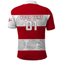 Custom England Rugby Polo Shirt The Red Rose Champion World Cup 2023 - Wonder Print Shop