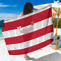 Custom England Rugby Sarong The Red Rose Champion World Cup 2023 - Wonder Print Shop