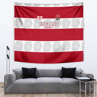 Custom England Rugby Tapestry The Red Rose Champion World Cup 2023 - Wonder Print Shop