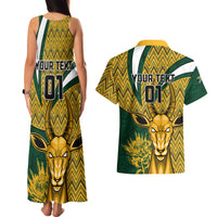 Custom South Africa Rugby Couples Matching Tank Maxi Dress and Hawaiian Shirt Come On Bokke Champion World Cup 2023 - Wonder Print Shop