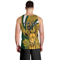 Custom South Africa Rugby Men Tank Top Come On Bokke Champion World Cup 2023 - Wonder Print Shop