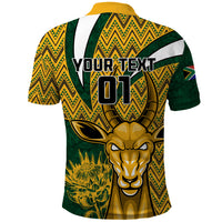 Custom South Africa Rugby Polo Shirt Come On Bokke Champion World Cup 2023 - Wonder Print Shop