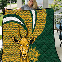 Custom South Africa Rugby Quilt Come On Bokke Champion World Cup 2023 - Wonder Print Shop