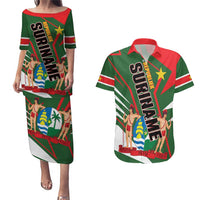 Republiek Suriname Couples Matching Puletasi and Hawaiian Shirt Special Edition - Wonder Print Shop