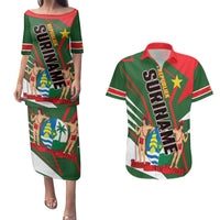 Republiek Suriname Couples Matching Puletasi and Hawaiian Shirt Special Edition - Wonder Print Shop