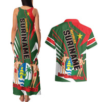 Republiek Suriname Couples Matching Tank Maxi Dress and Hawaiian Shirt Special Edition - Wonder Print Shop