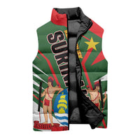 Republiek Suriname Sleeveless Puffer Jacket Special Edition - Wonder Print Shop