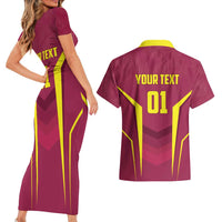Custom West Indies Cricket Couples Matching Short Sleeve Bodycon Dress and Hawaiian Shirt Windies Great To Be Back - Wonder Print Shop