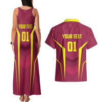 Custom West Indies Cricket Couples Matching Tank Maxi Dress and Hawaiian Shirt Windies Great To Be Back - Wonder Print Shop