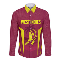 Custom West Indies Cricket Long Sleeve Button Shirt Windies Great To Be Back - Wonder Print Shop