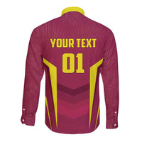 Custom West Indies Cricket Long Sleeve Button Shirt Windies Great To Be Back - Wonder Print Shop